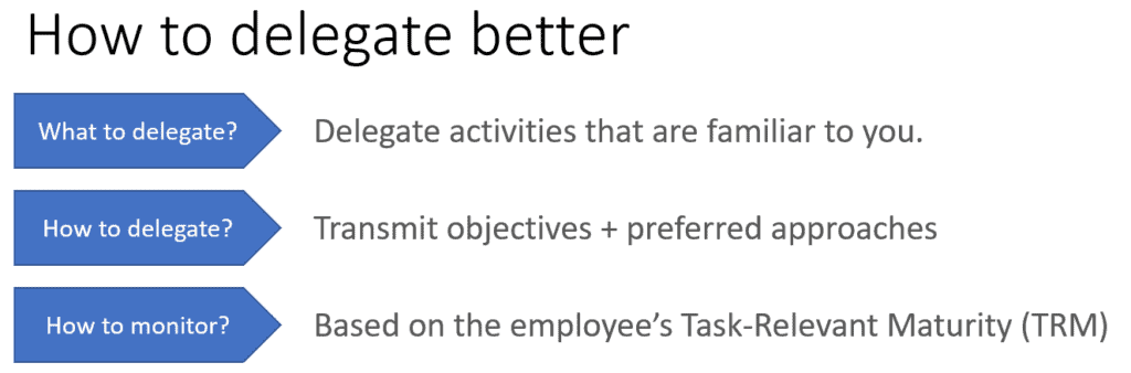 How to delegate better